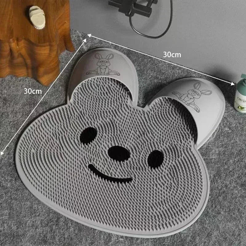 1pcs Wash Feet, Rub Feet, Silicone Massage Mats, Bathroom Anti Slip Mats, Bathroom Scrubbing Floor Mats, Shower Scrubbing Mats