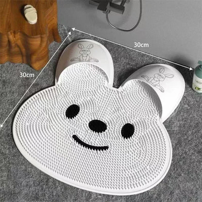 1pcs Wash Feet, Rub Feet, Silicone Massage Mats, Bathroom Anti Slip Mats, Bathroom Scrubbing Floor Mats, Shower Scrubbing Mats