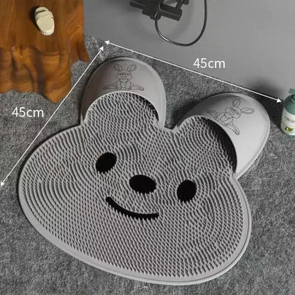 1pcs Wash Feet, Rub Feet, Silicone Massage Mats, Bathroom Anti Slip Mats, Bathroom Scrubbing Floor Mats, Shower Scrubbing Mats
