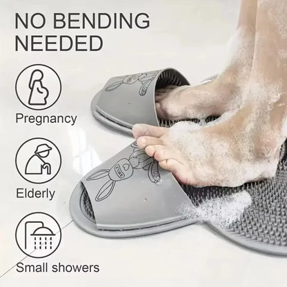 1pcs Wash Feet, Rub Feet, Silicone Massage Mats, Bathroom Anti Slip Mats, Bathroom Scrubbing Floor Mats, Shower Scrubbing Mats