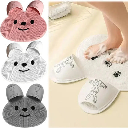 1pcs Wash Feet, Rub Feet, Silicone Massage Mats, Bathroom Anti Slip Mats, Bathroom Scrubbing Floor Mats, Shower Scrubbing Mats