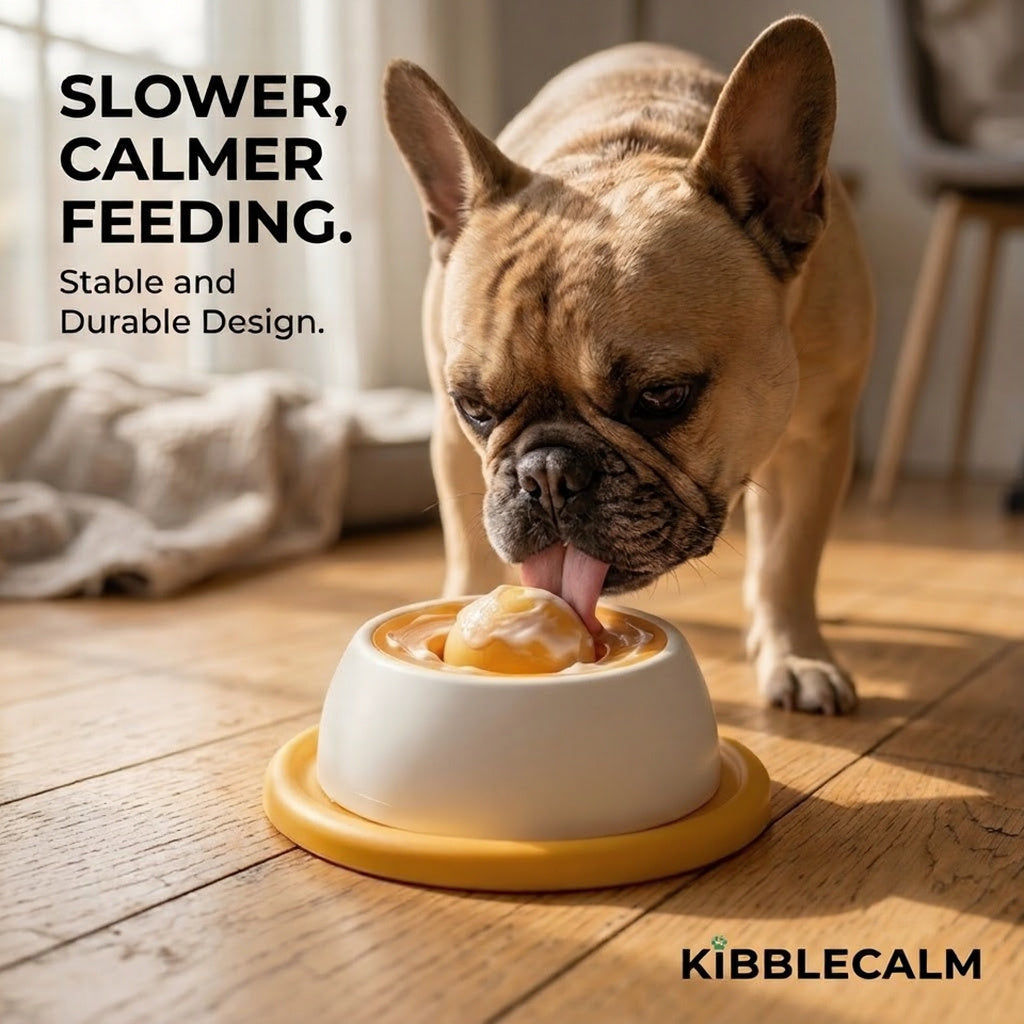 Slow Feeder Dog Bowl — Reduces Fast Eating & Bloat Risk